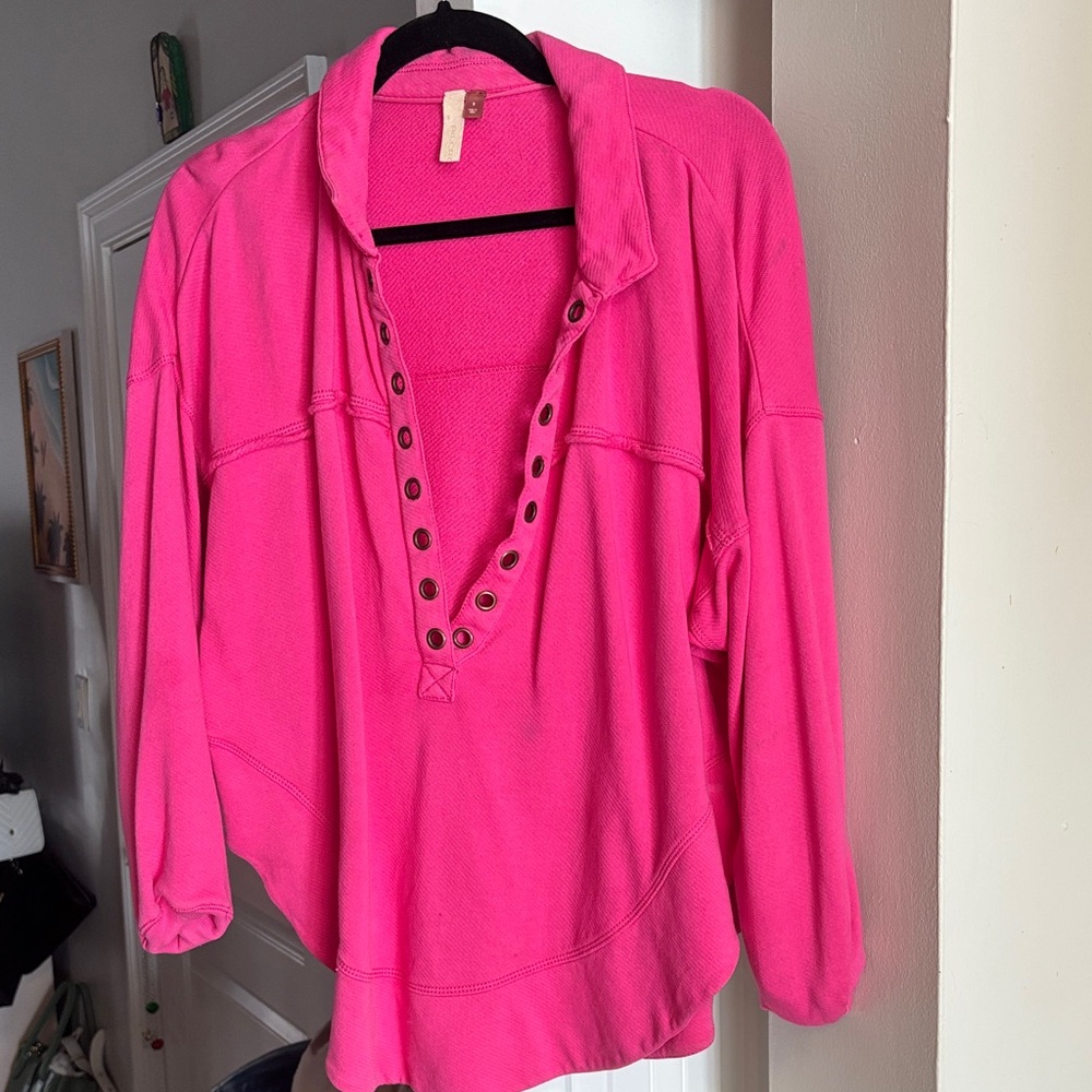 Anthropologie pink top